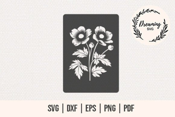 Anemone Flowers SVG: Graphics & Illustrations for Craft