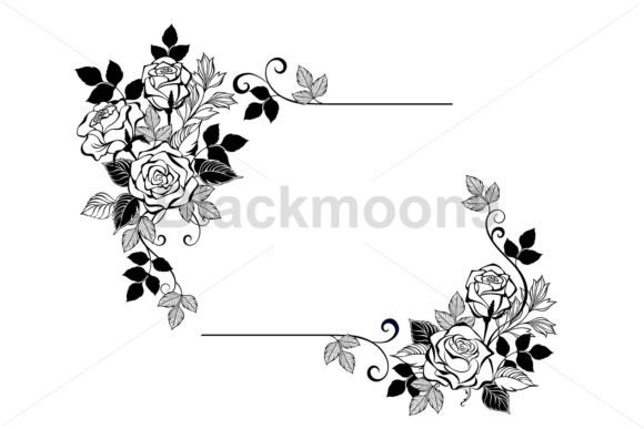 Contour Roses Graphics: Elegant Illustrations for Brands