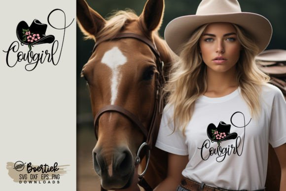 Cowgirl with Western Hat, SVG File: A Designer's Review