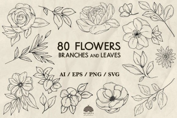 Floral Graphics & Illustrations for Crafters