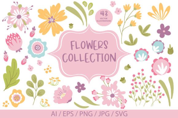 Flowers Collection SVG: Premium Graphics & Illustrations