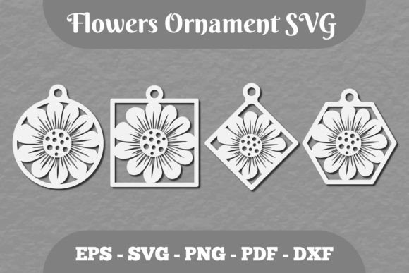 Flowers Ornament SVG 5: Essential Graphics for Crafts