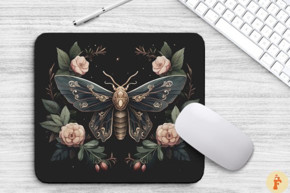 Gothic Moth Graphics: Backgrounds for Branding