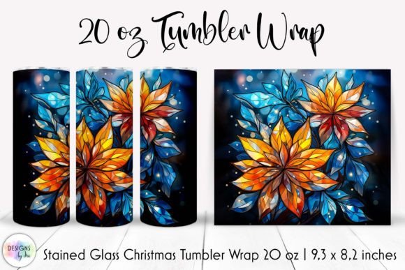 Poinsettia Flowers Stained Glass Tumbler: A Designer's Review