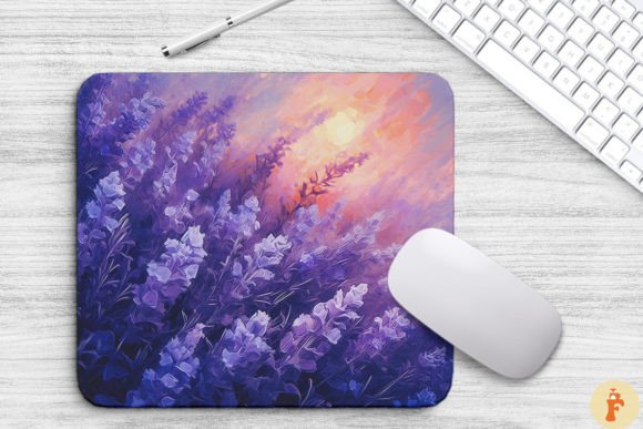 Purple Lavender Mouse Pad: Graphics & Backgrounds