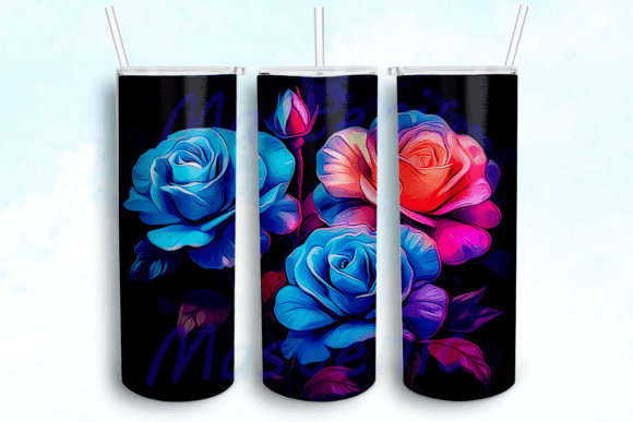 Roses Flowers 20 Oz Skinny Tumbler: Graphics for Crafts