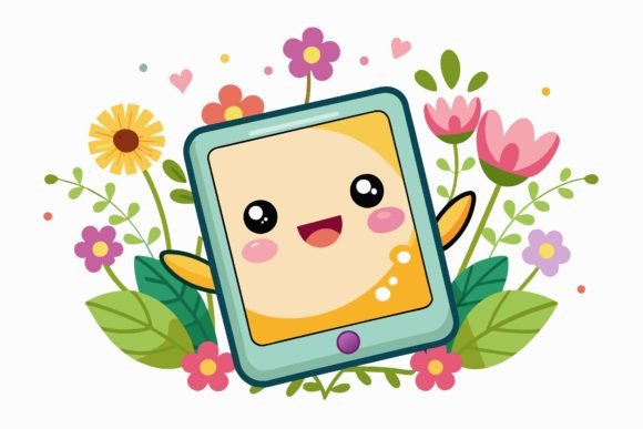 Tablet Cartoon Graphics: Fresh Illustrations for Brands